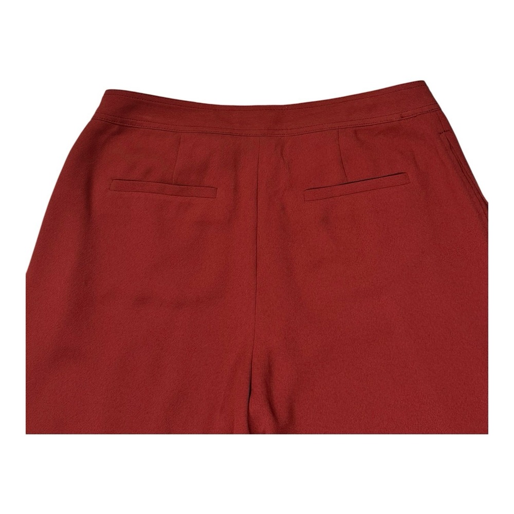 Anthropologie Rust Red Cropped Wide-Leg Pants - Picture 7 of 15